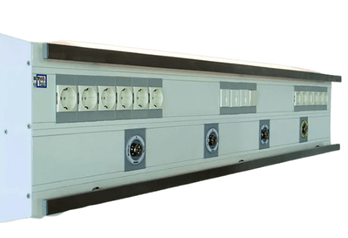 horizontal bed head unit for Icu with light and rail elif